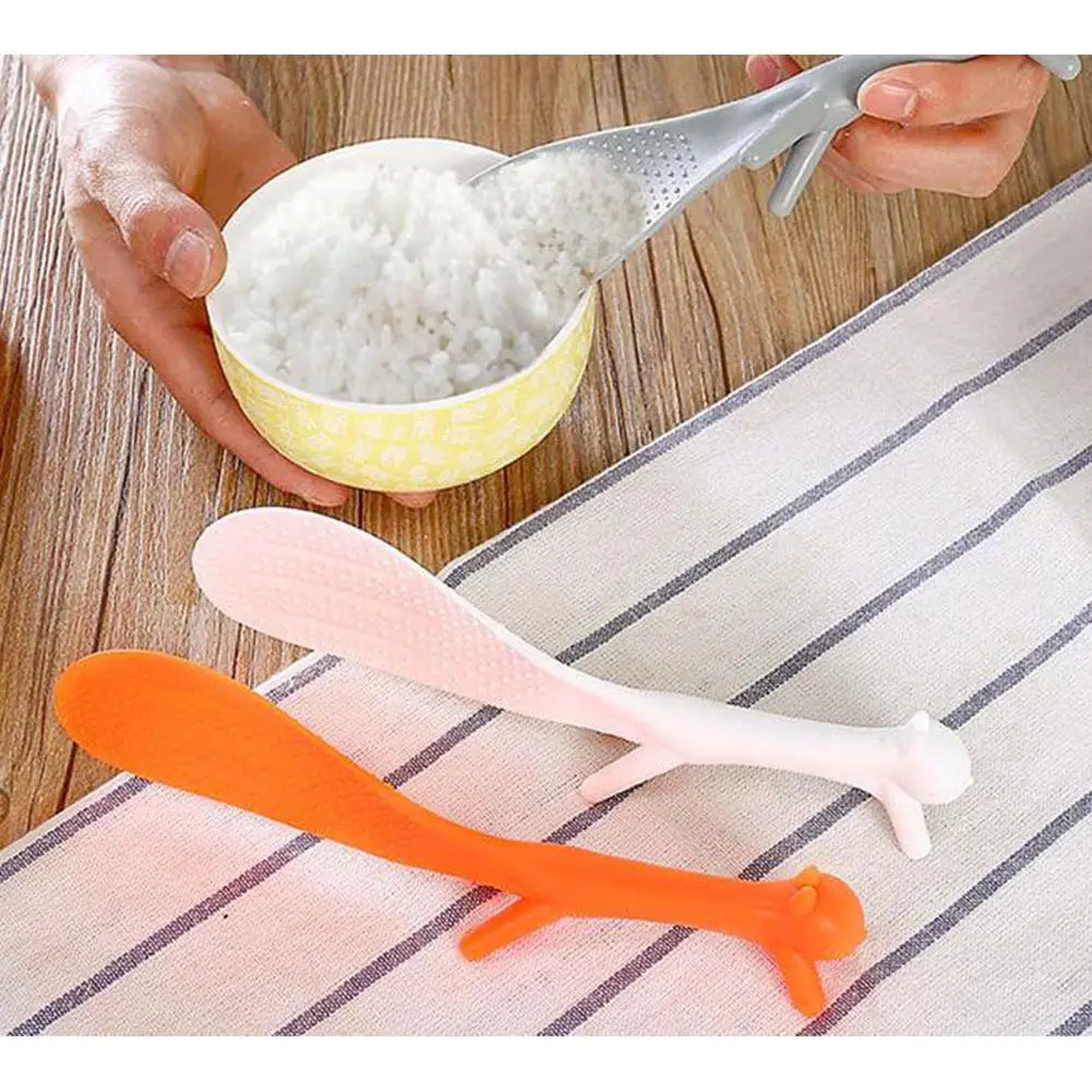 1 шт. милая рисовая ложка с изображением белки из мультфильма не липкая