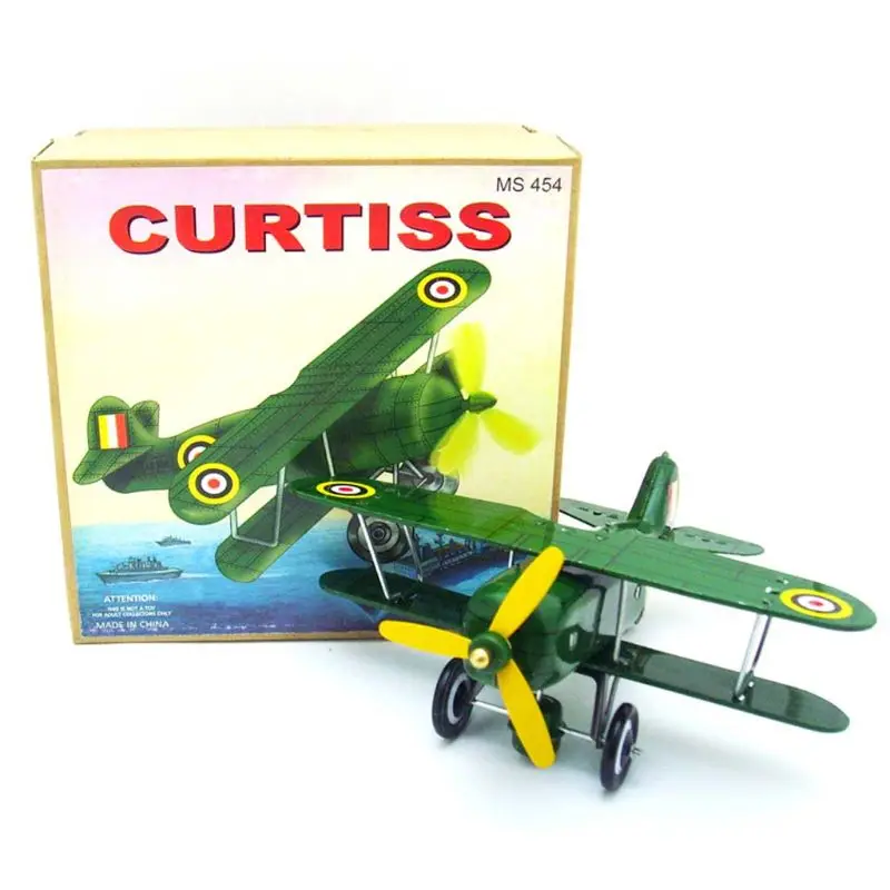 

Vintage Mini Airplane Retro Metal Decorative Aircraft Model Handicraft Models