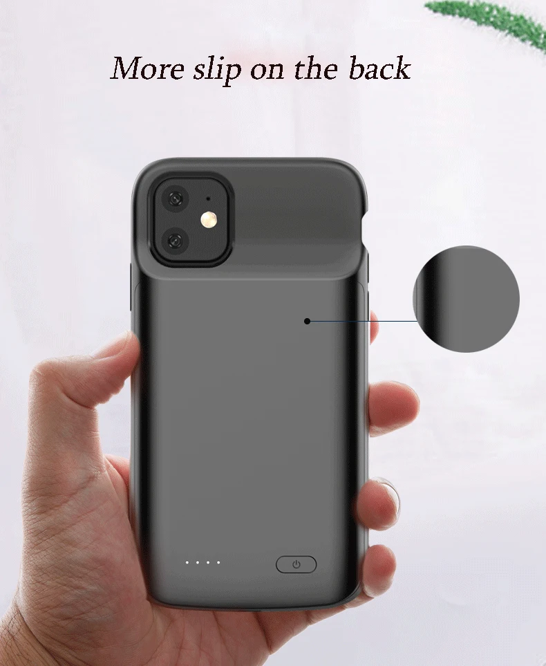 Портативный чехол для iPhone 11 /11Pro /11PorMAX 4800 мАч/5000 мАч Внешнее зарядное устройство