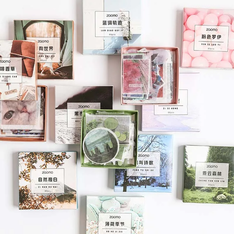 

80 листов, декоративная наклейка «World Washi»