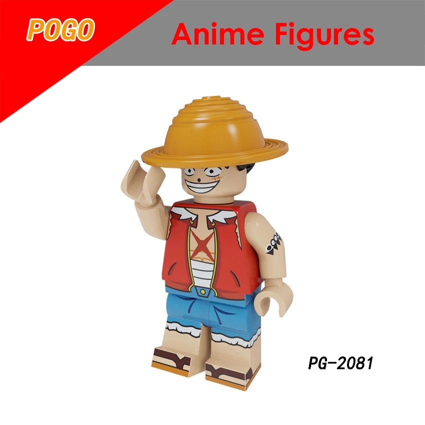PG8244 Один Кусок Луффи Зоро Чоппер Shanks Vinsmoke Sanji Franky строительные блоки кирпичи