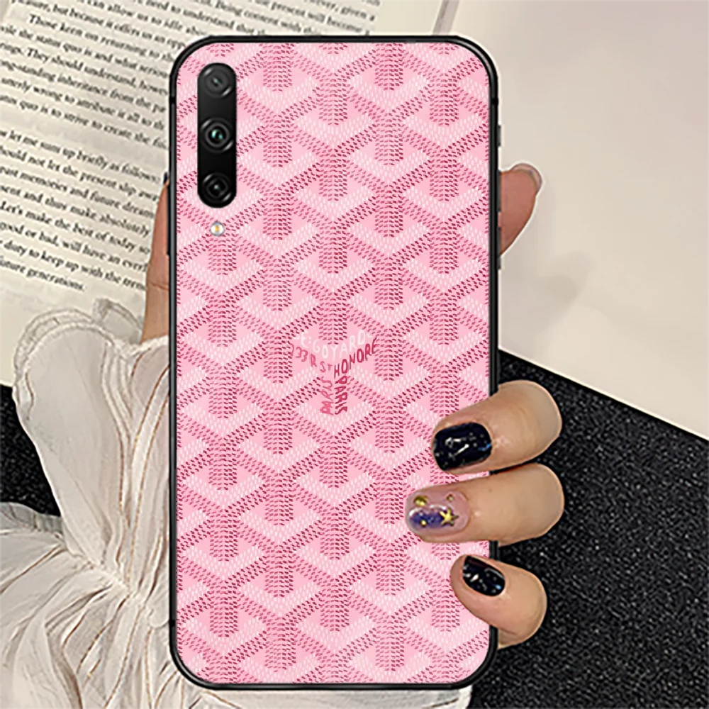 

French Luxury Brand Goyards Phone Tempered Glass Case Cover For huawei honor 7 8 9 10 20 A X S lite i pro Hot Cell Prime