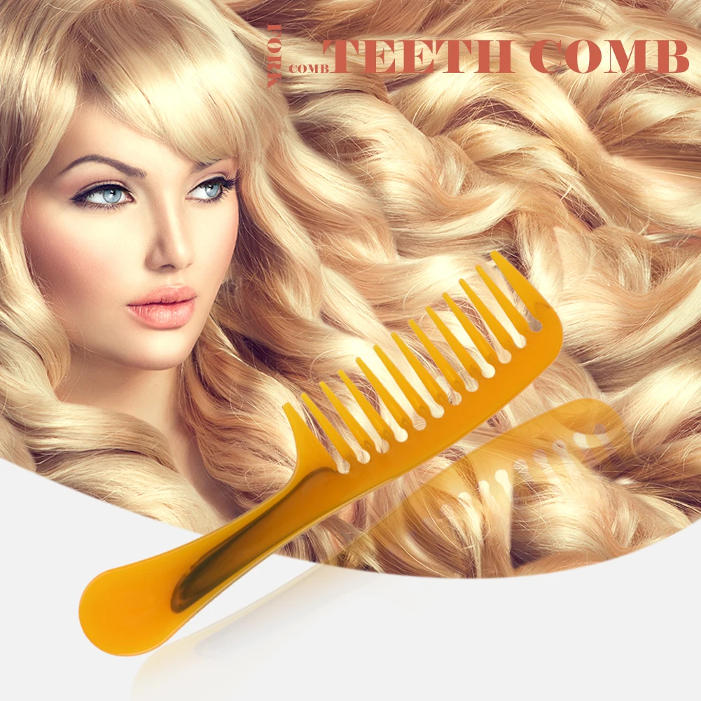 Натуральная полимерная Расческа с длинной ручкой Антистатическая щетка для