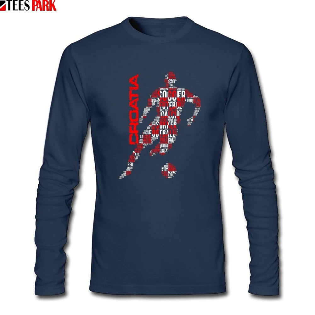 Личности для мужчин Хорватия футболист типографии футболка одежда взрослых 100%