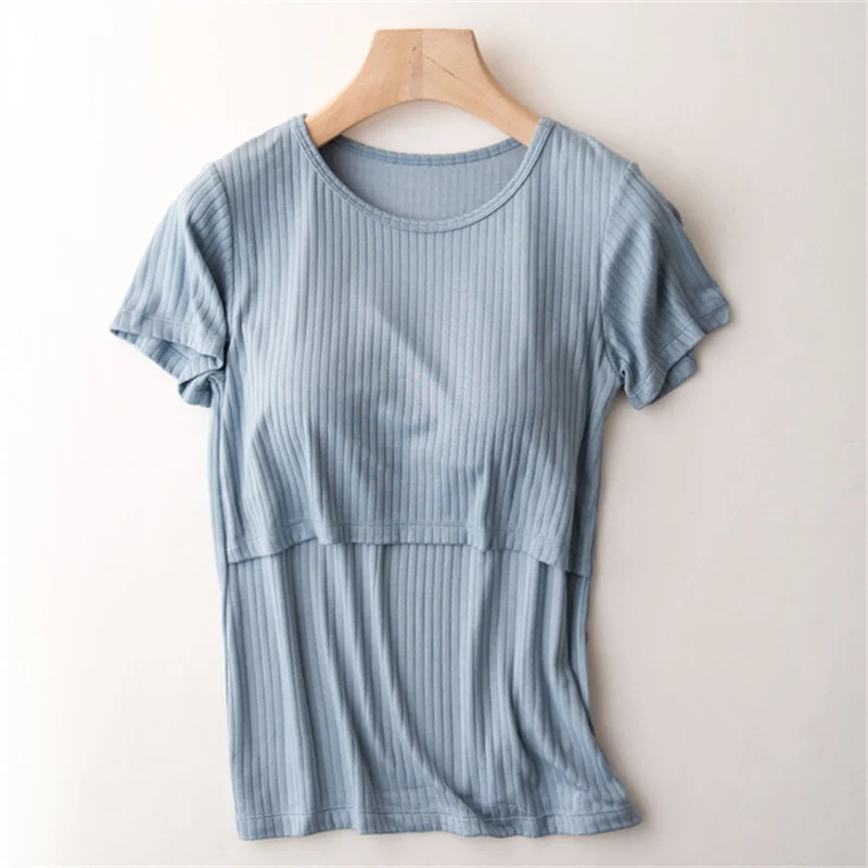 Women's short-sleeved shirt care vest summer elastic T-shirt