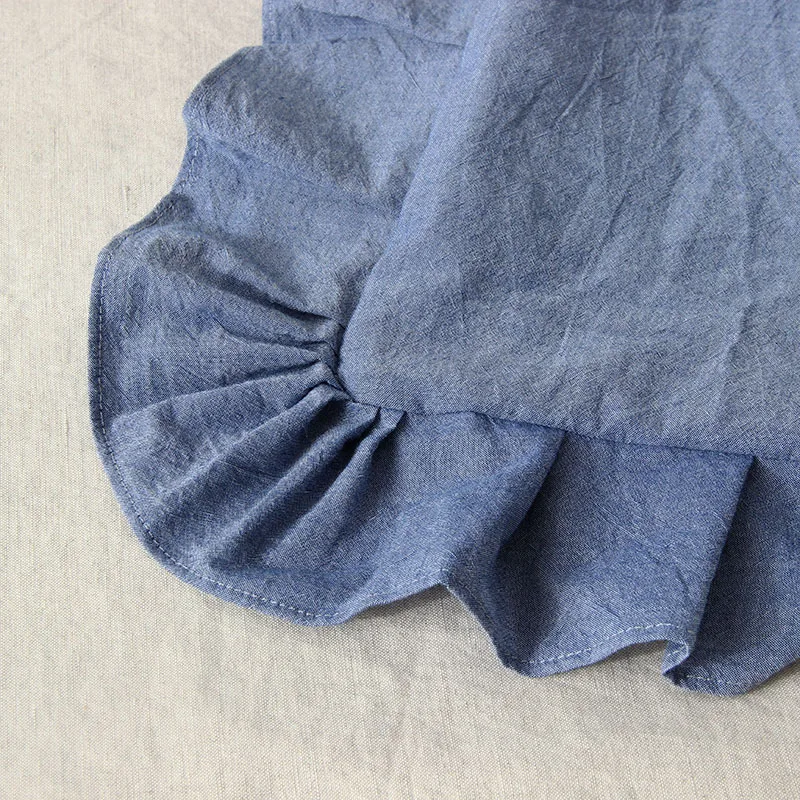 Белые европейские наволочки Ins с оборками 100% хлопковые для подушек домашний