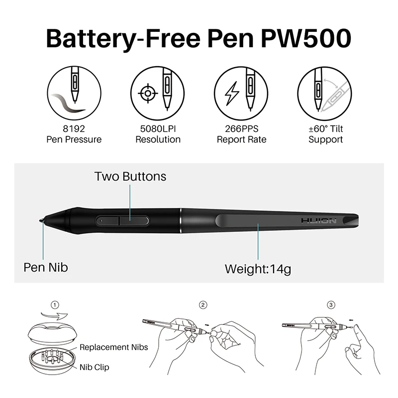 Планшет Графический HUION Q620M 8192 уровней нажатия|Цифровые планшеты| |