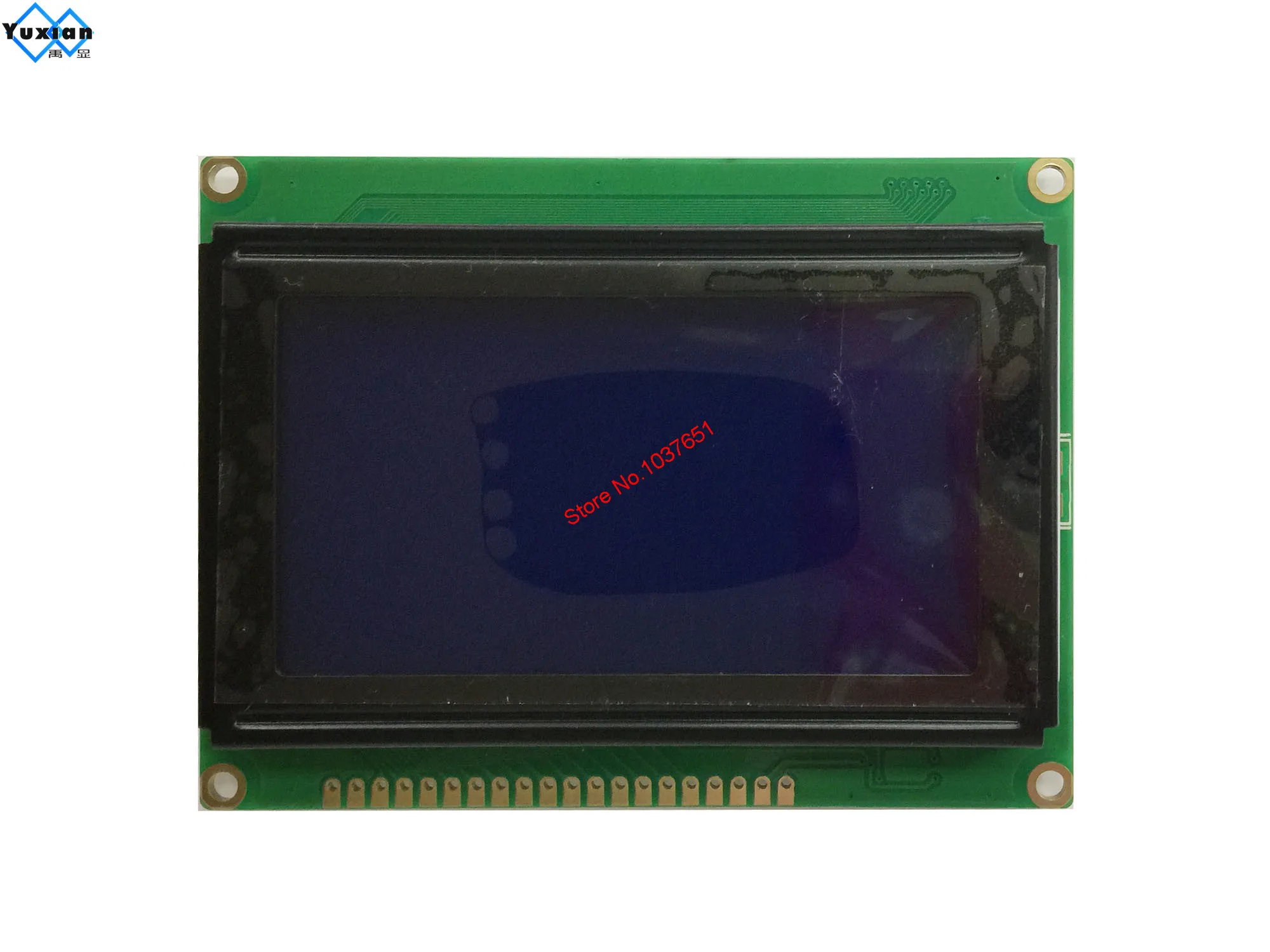 Yuxian 12864A 128*64 ЖК-дисплей панель модуля 5v синий цвет фабрика бесплатная доставка 1