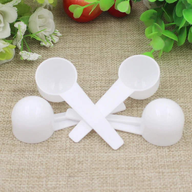 Fashion Professional White Plastic 5/10 Gram 5G 10G Scoops Spoons for Food Milk Washing Powder Measuring | Дом и сад