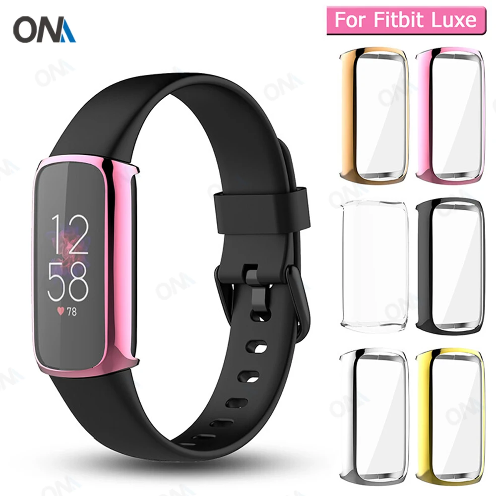 

Protective Cover For Fitbit Luxe Case Full Screen Protector Shell Bumper Plated Cases For Fitbit Luxe smartwatch Accessories
