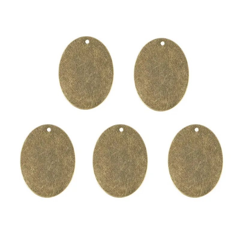 40x30x0.5mm 10 шт. металлические прямоугольные метки, латунные пустые штамповочные бирки подвески, античная бронза красная медь F70 - Окраска металла: 40x30x0.5mm