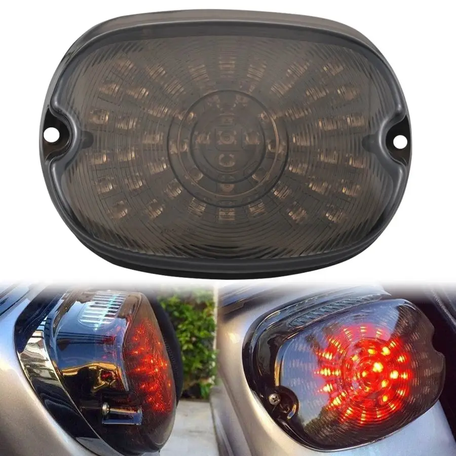 

Motorcycle 12V LED Light Rear Tail Light Moto License Plate Brake Lamp For Harley Sportster XL1200 L883 FLHTC FXST FLHR FXSTB