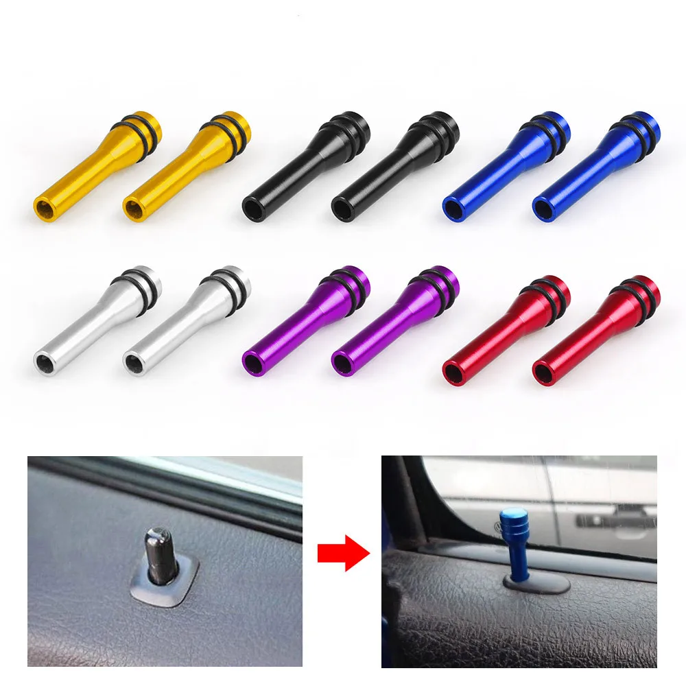 

Auto Car Security Door Lock Pins Universal Car Truck Interior Door Lock Knob Pull Pins 6 Colors Aluminum Alloy 2PCS