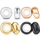 2 шт.компл. круглые бусины с отверстием для браслета, шармы, резиновые гладкие отверстия, Стопперы для браслета, браслета, Подвески для изготовления украшений сделай сам