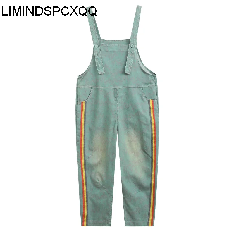 

LIMINDSPCXQQ Korean Fashion Women's Jeans, Retro Monkey Print, Palace Bleach, Blue, Spring, 2021 High-waist Wide-leg Pants