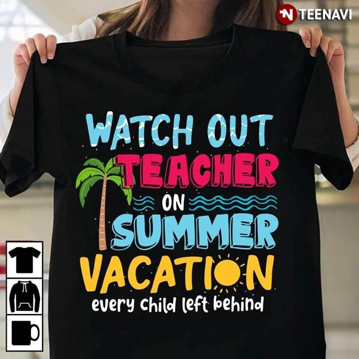 Наблюдайте за учителем на летних каникулах каждый ребенок оставил рубашку