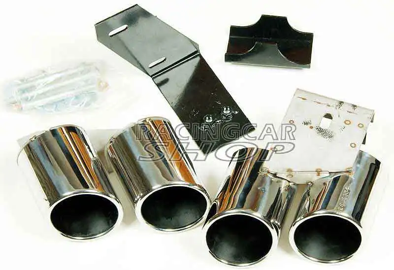 Quad глушитель наконечники Pip 1 пара для AUDI A4 B8 B9 Non-Sline 2009UP A074W