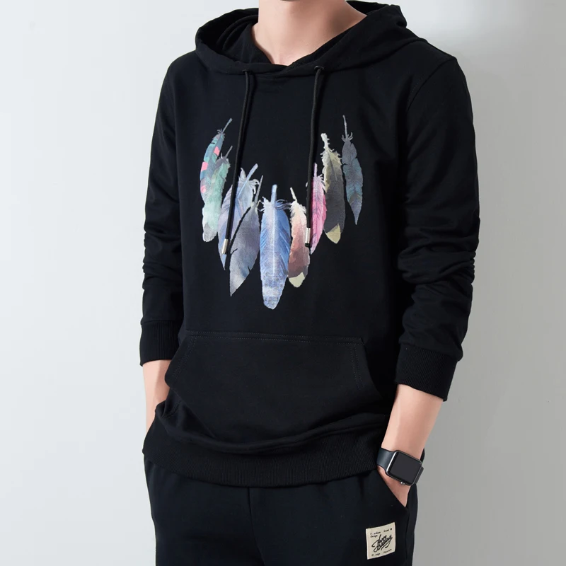 

Hoodie Men Streetwear Men Black Hoodie Mens Clothes Men Streetwear Autumn Clothes for Men Clothing Graphic Hoodie casual comfort