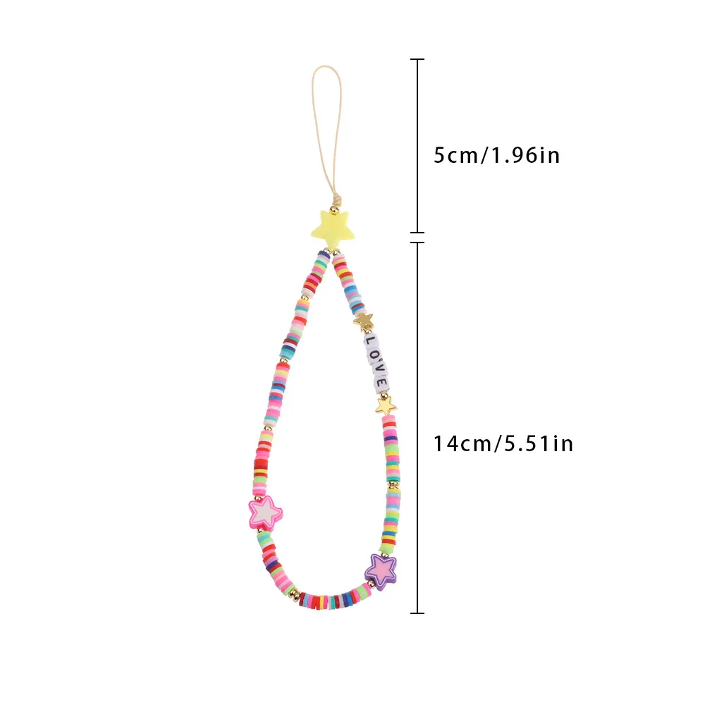 Universal Multi Color Phone Charm Strap Smile Pearl Mobile Chain Choker Necklace Case Hanging Cord for Keys | Мобильные телефоны и