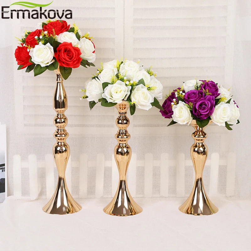 ermakova candle holders stand column candlestick event road lead flower vase rack table wedding centerpieces party dinner decor free global shipping