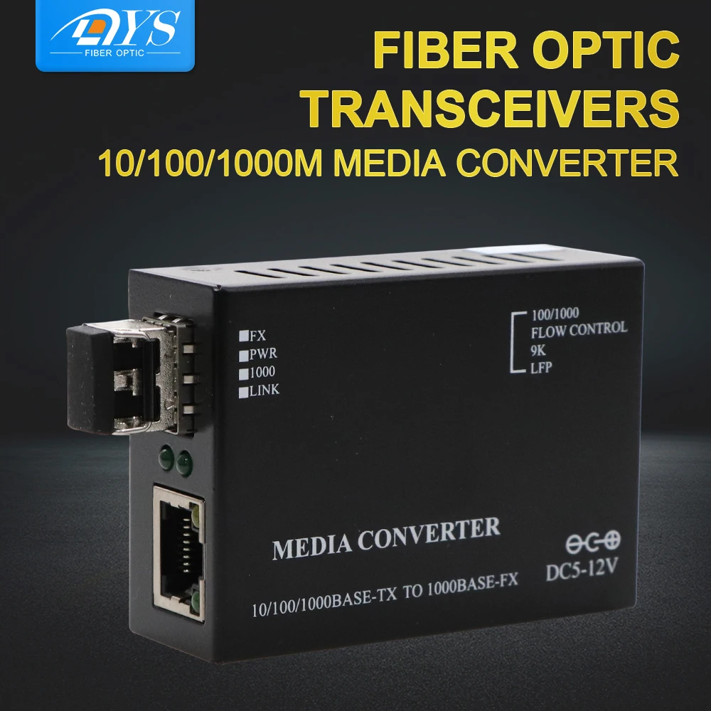 

Мини Ethernet волоконно-оптический медиа-конвертер LC 10/100/1000Base-TX к 1000Base-FX Multimode 850 550m