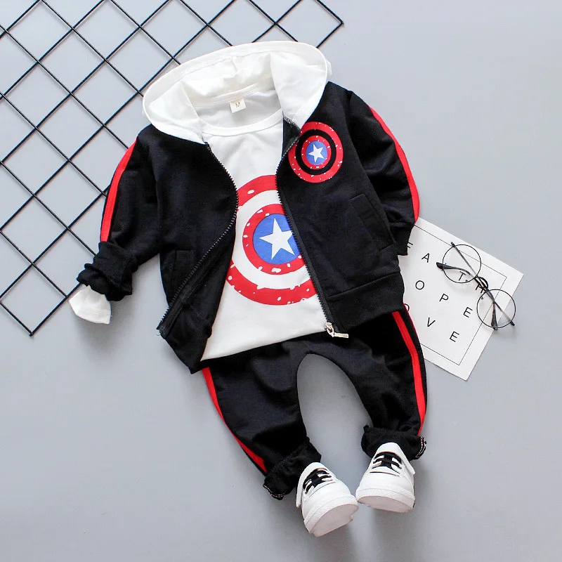 Новая весенняя модная куртка с капюшоном для маленьких девочек пальто + футболка