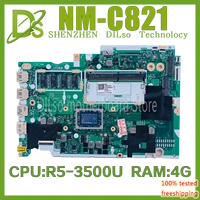 nm c821 for lenovo ideapad 3 15ada05 laptop motherboard gs450 gs550 gs750 with r5 3500u 4gb ram 100 working well