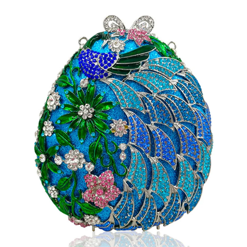 colorful Crystal Diamond shoulder bag Women Metal Evening Clutches Bags Wedding Minaudiere Clutch Bridal Handbags Purses wallet | Багаж и