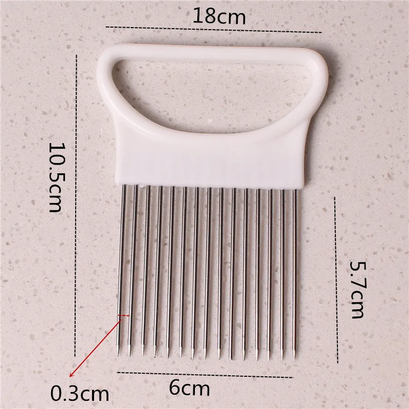 Кухонная ломтерезка для лука измельчитель держатель вилка Ломтерезка томатов и