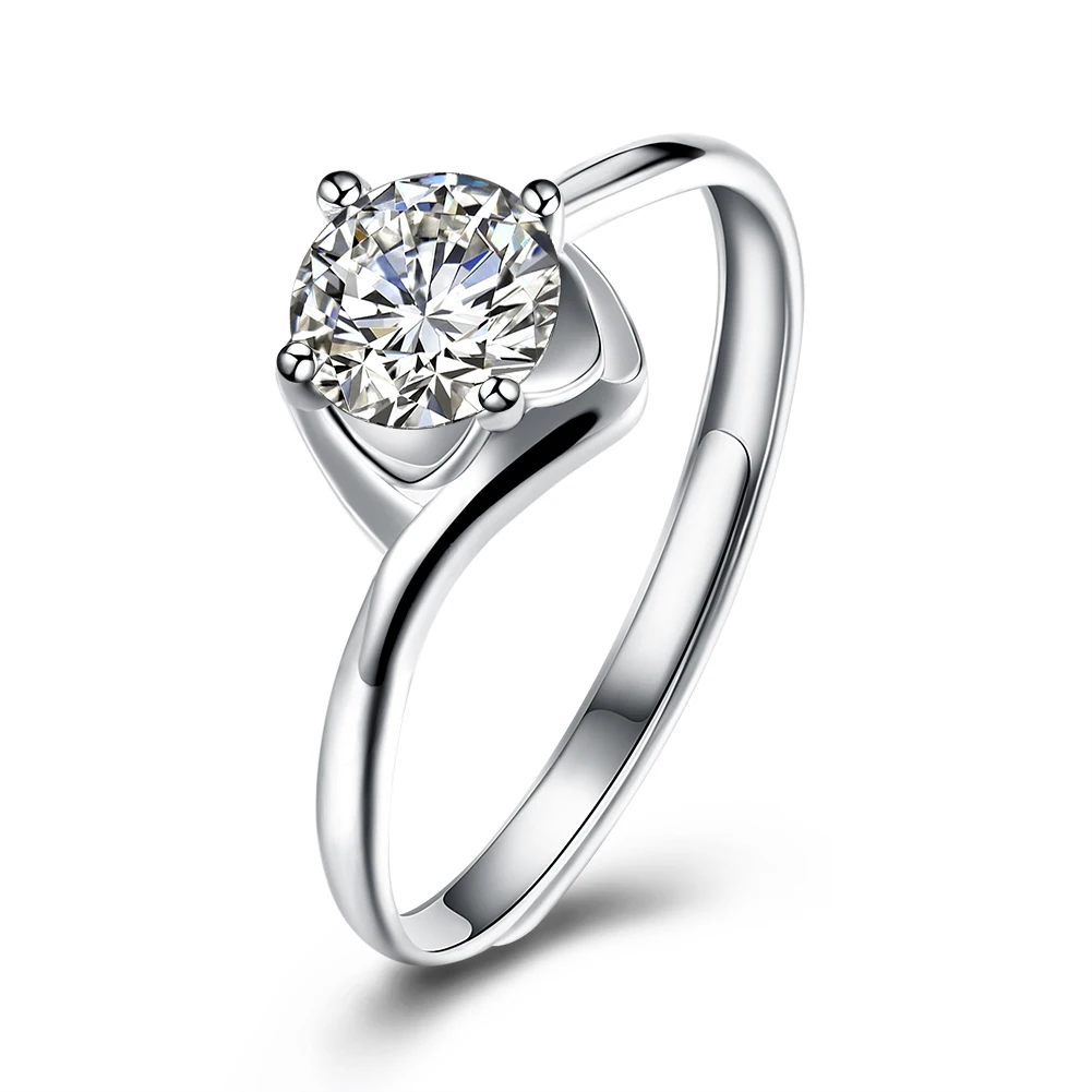 

ZEMIOR 925 Rings For Women Elegant Sterling Silver Zircon CZ Fine Jewelry Birthday Party For Girlfriend Adjustable Ring Hot