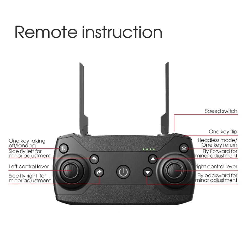 Складной мини Дрон 2 4G с камерой 1080P Радиоуправляемый квадрокоптер дистанционным