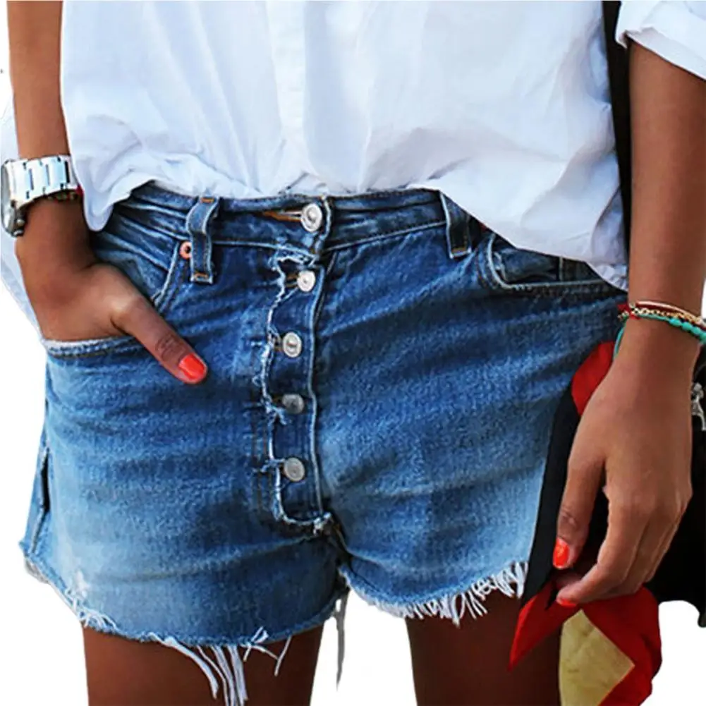 

Women Shorts High Waist Skin-friendly Cotton Blend Summer Casual Beach Pants for Beach