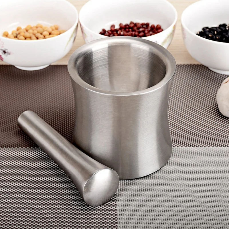Нержавеющая сталь ступка и пестик специи измельчитель для дробления измельчения