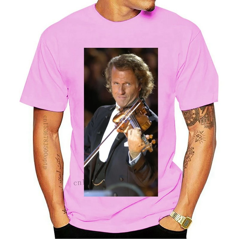 

Новинка 2021, портрет Андре Риу, футболка, масляный портрет, Мужская Звезда