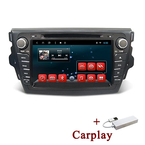 YAZH 32GB 1080*600 Автомобильная головная установка для Great Wall C30 Aftermarket gps-навигация Android автомобильный стерео DVD CD плеер Авто радио - Цвет: with carplay