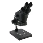 7X - 45X непрерывное увеличение, стереомикроскоп, промышленный бинокулярный микроскоп, светодиодный кольцевой светильник для пайки печатной платы телефона