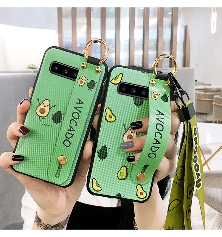 SAM S10 Единорог ремешок мягкий ТПУ чехол для телефона для samsung S10 plus/S10lite S9 S9P S8 S8p Note 8/9 держатель Чехол+ игрушка+ ремни