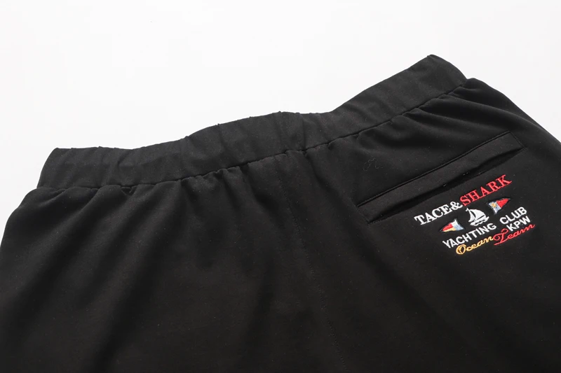 

shorts Pants TACE&SHARK Casual men cotton 2021 summer new fashion comfort Tie rop quality embroidery breathable zipper Thin big