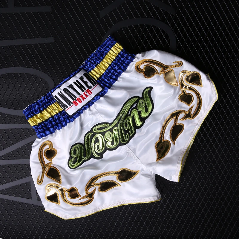 Детские шорты MMa Muay Thai, детские шорты для мальчиков, Bjj, шорты для кикбоксинга, мужские женские боксеры, боксерский бой, шорты для фитнеса, спортивная одежда - Цвет: 1