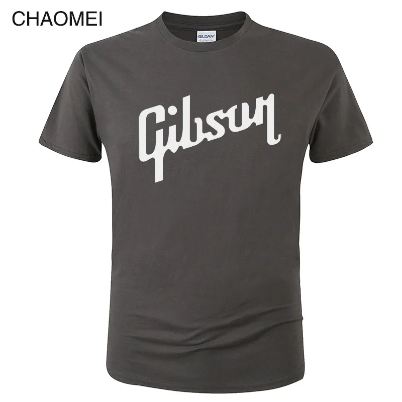 Летняя новая футболка Gibson Мужская хлопковая футболка с круглым вырезом Мужская футболка с коротким рукавом хип-хоп Homme Футболки Camisetas Hombre C36 - Цвет: 17