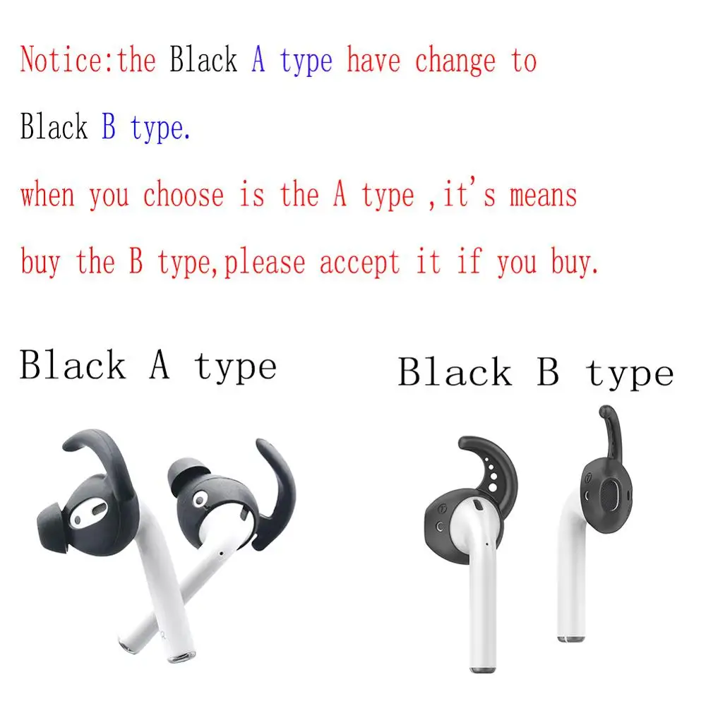 2Pcs In-Ear Eartips Earbuds Earphone Case Cover Skin for Apple iPhone 7 AirPods case амбушюры Drop shipping | Электроника