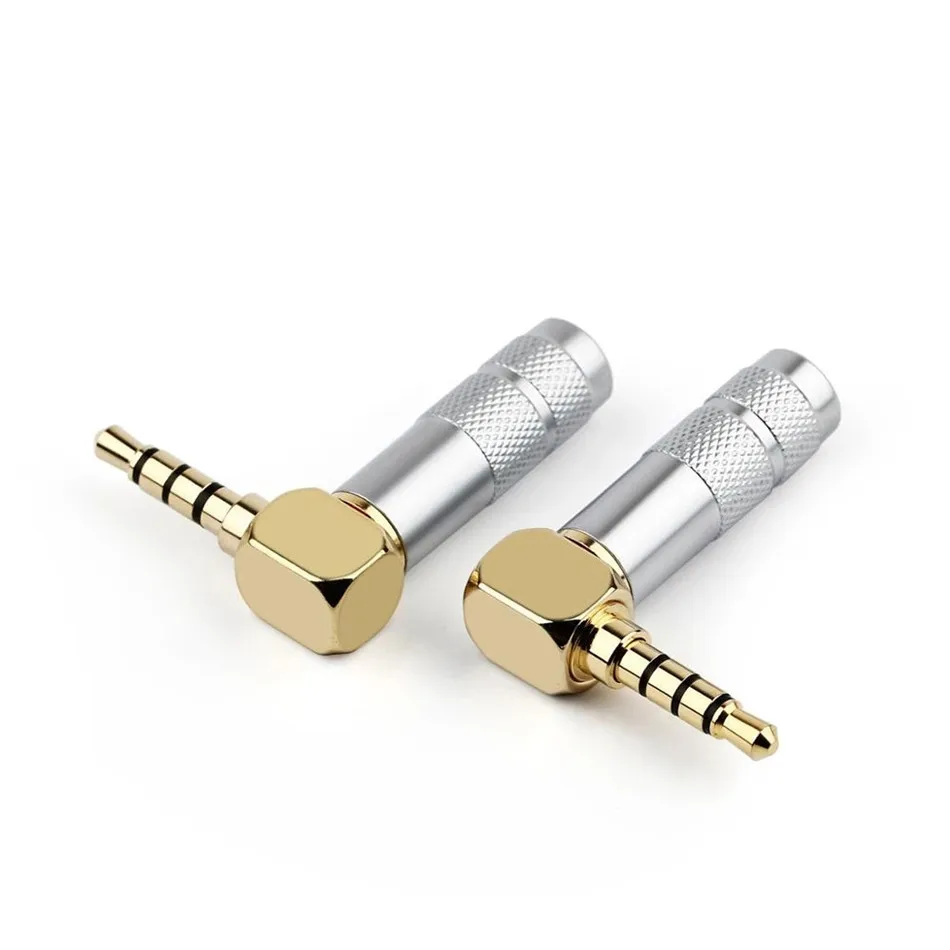 Позолоченный разъем 3 5 мм 4 полюса 90 градусов L-образный | Электроника