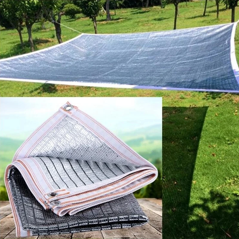 

Sunblock Shade Cloth Anti-Aging Sun Mesh UV Resistant Net Aluminum Foil Sun Room Shade Net Greenhouse Thermal Insulation Net