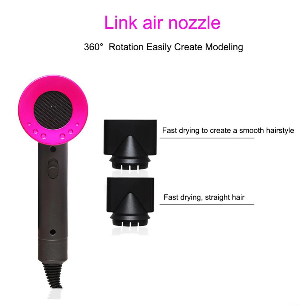 

new 2000W Professional Salon Hair Dryer 2 in 1 Hot Air Brush Hair Dryers Negative Ionic Hair Blow Dryer Strong Wind Hot Dryer