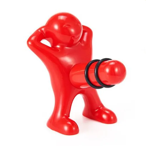 F347 Head stopper FEIGO 1 шт. счастливый красный человек открывалка для пива/вина и стоппер многофункциональная нержавеющая сталь газированная бутылка бар инструменты Новинка пробковая заглушка F347 - Цвет: F347 Head stopper