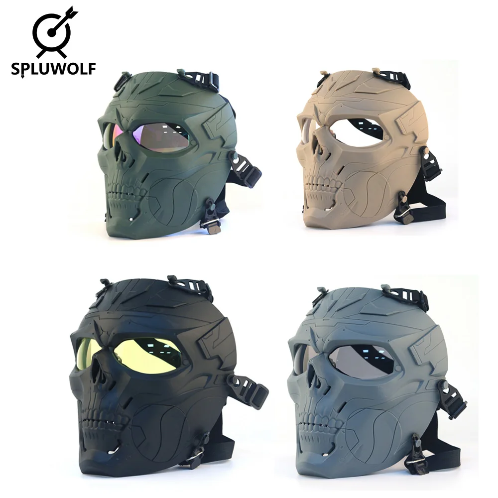 New Military Tactical Paintball Mask Full Face Protective Mask Hunting Airsoft Faceshield Cover