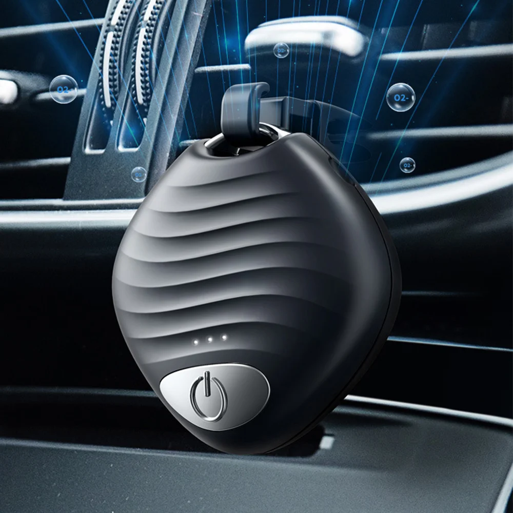 

Portable Air Purifier Anion Air Purification Air Freshener Ionizer Cleaner Dust Cigarette Smoke Remover Car Deodorant