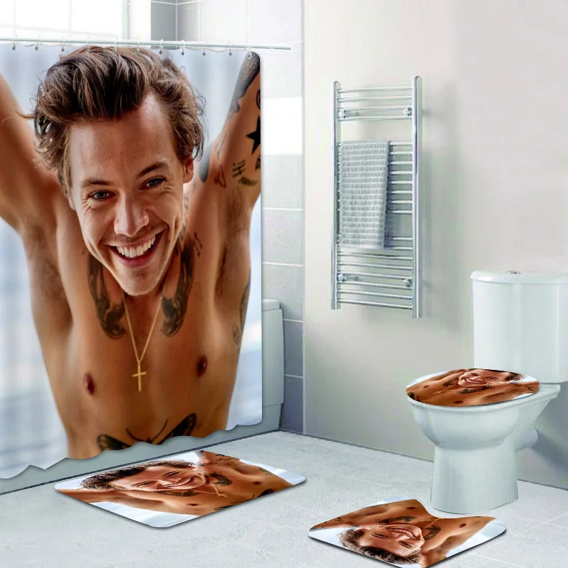 Лидер продаж занавески для душа в Гарри стиле на заказ длинные ванной комнаты