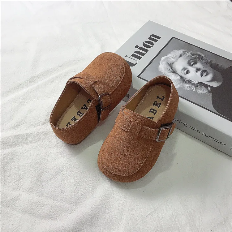

Girls Shoes In Autumn Spring Solid Color Fashion Casual Children Cotton Shoes Boys Soft-soled Baby PU Shoes Children flats