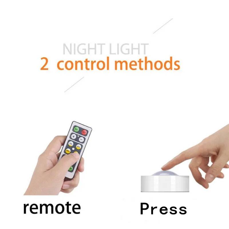 cabinet light wireless dimmable touch sensor dual color led night lamps battery power remote control suitable for kitchen stair free global shipping
